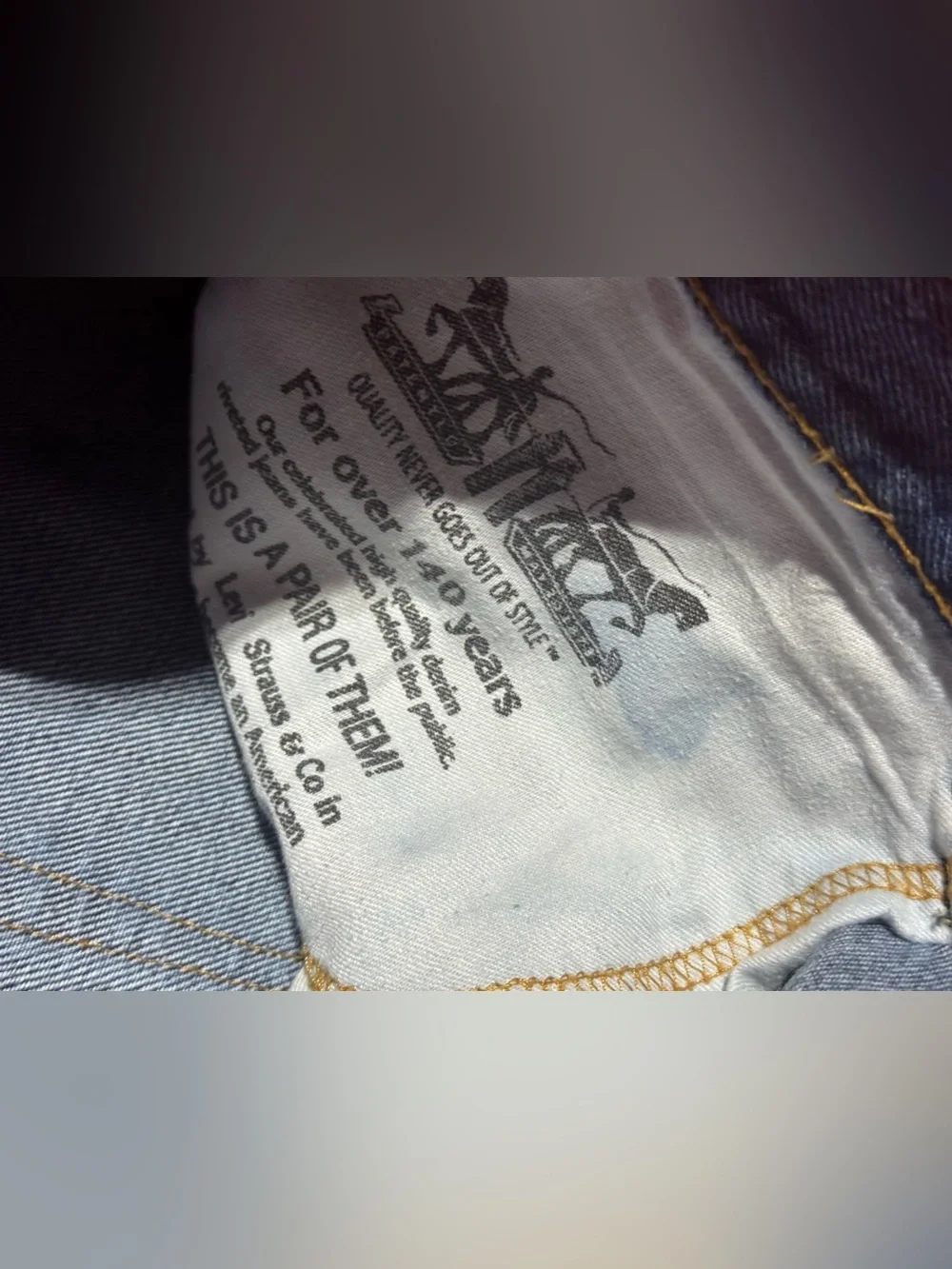 Levi's Men's Straight Jeans in Blue Denim